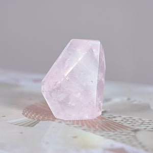 extra gemmy rose quartz | freeform J