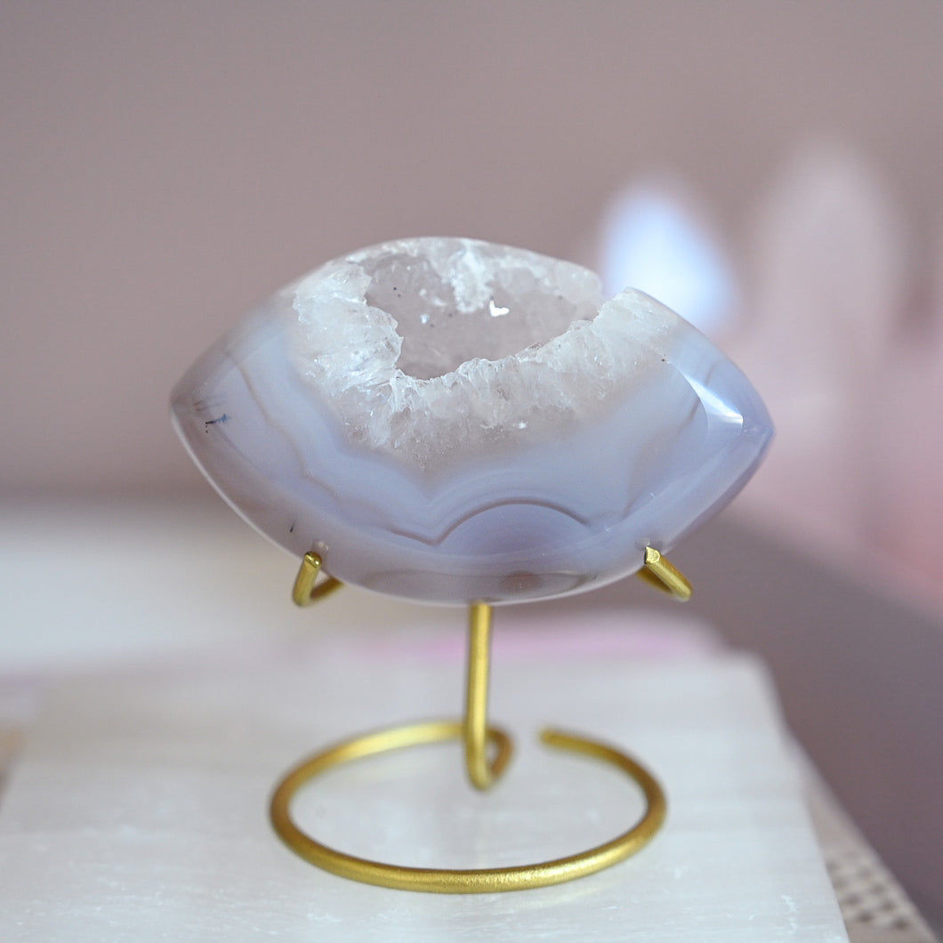 druzy agate with stand | eye a