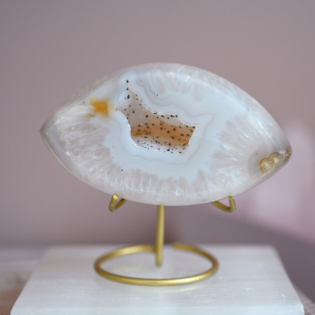 druzy agate with stand | eye f