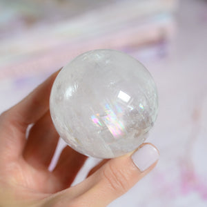 optical calcite with rainbows | sphere C