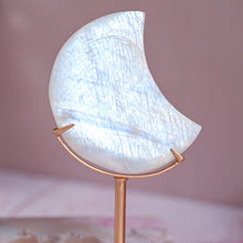 Load image into Gallery viewer, extra flashy white moonstone | moon on stand D