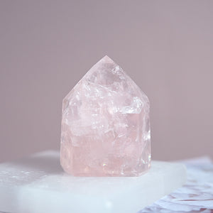 extra gemmy rose quartz | tower g