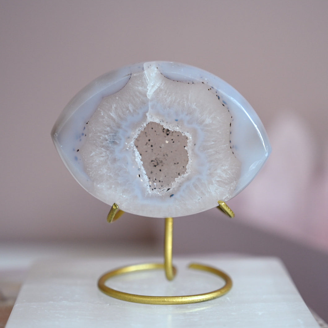 druzy agate with stand | eye c