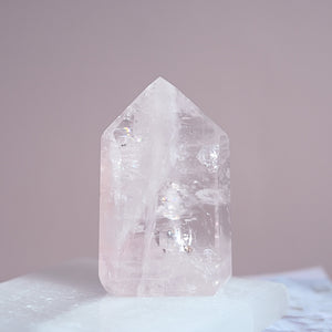 extra gemmy rose quartz | tower h