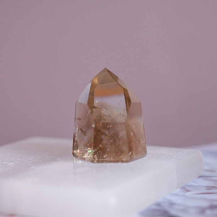 high-grade brazilian citrine with rainbows | tower d