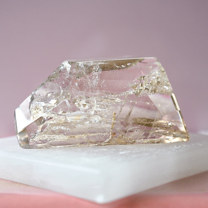 faceted elestial quartz freeform