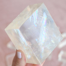 Load image into Gallery viewer, extra large rainbow-infused polished optical calcite