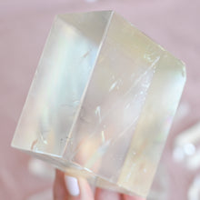 Load image into Gallery viewer, extra large rainbow-infused polished optical calcite