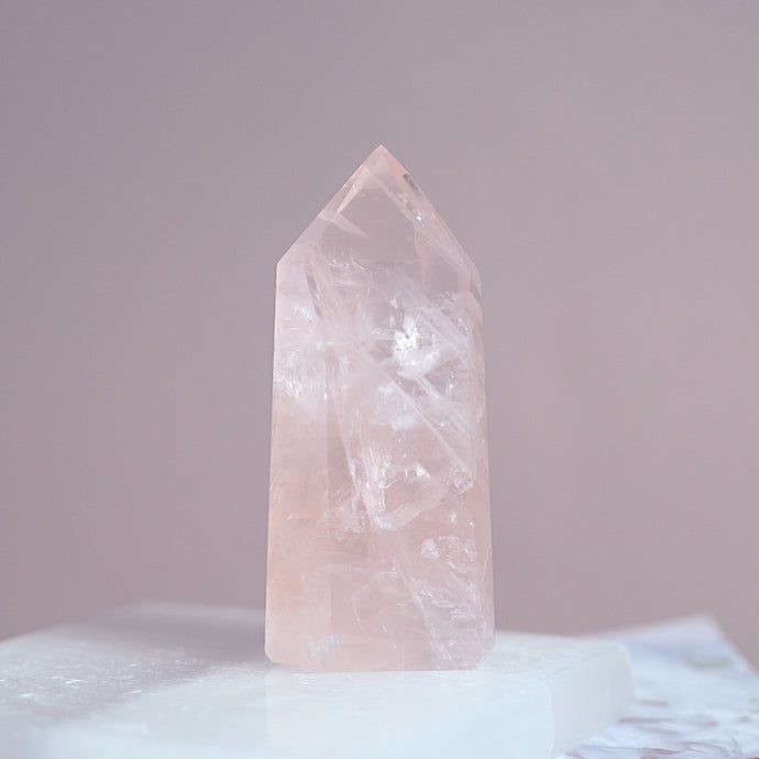 extra gemmy rose quartz | tower f