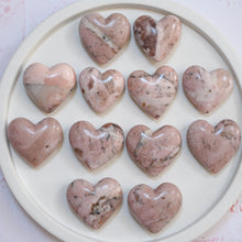 Load image into Gallery viewer, peruvian pink opal hearts
