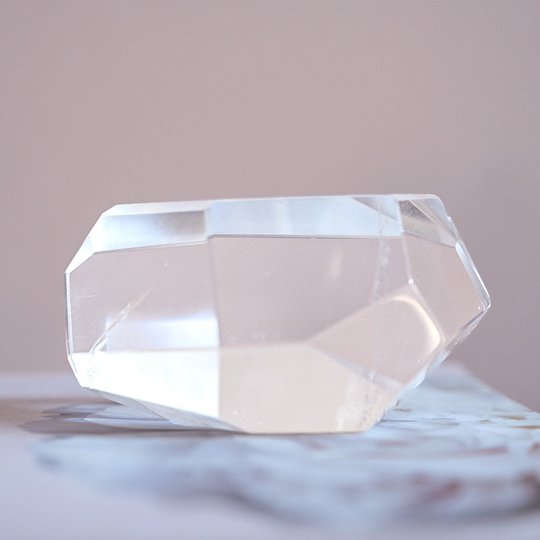 brazilian clear quartz | faceted freeform B
