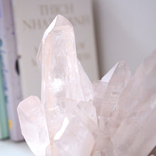 Load image into Gallery viewer, rare + magnificent XXL pink lemurian quartz cluster