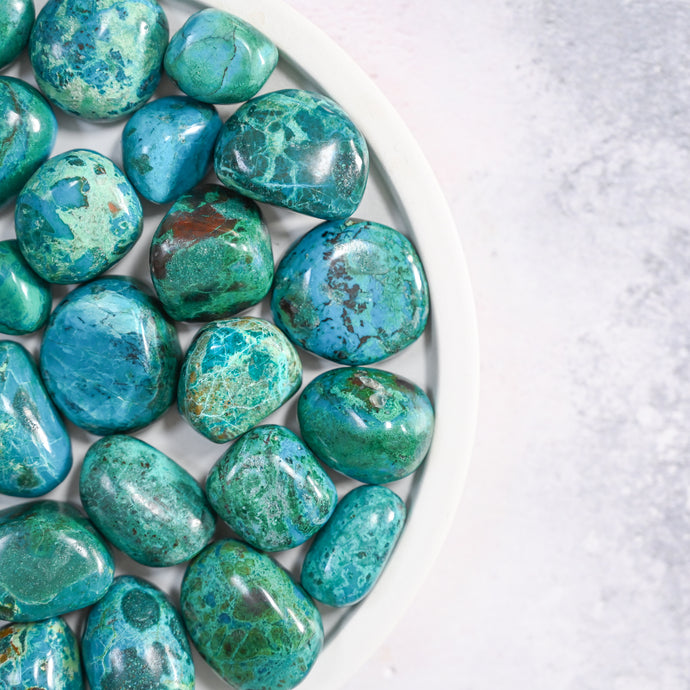 extra large chrysocolla tumble stones