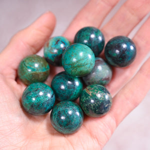 chrysocolla mini spheres