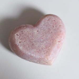 quartzy pink amethyst heart E