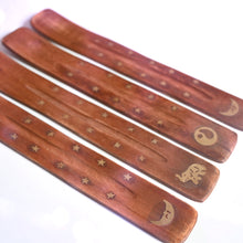 Load image into Gallery viewer, wooden incense holder