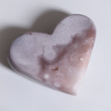 Load image into Gallery viewer, quartzy druzy pink amethyst heart G