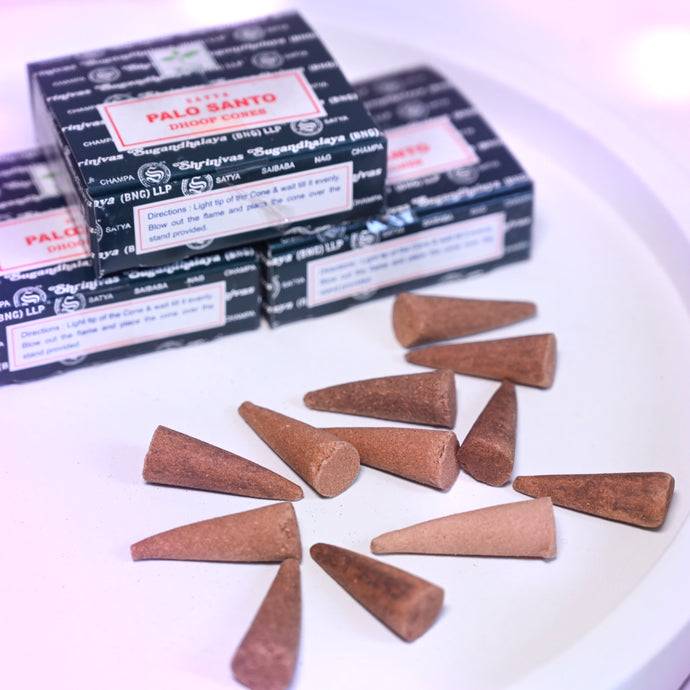 satya dhoop cones | palo santo