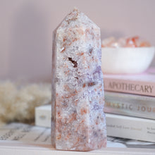 Load image into Gallery viewer, full druzy pink amethyst x lilac amethyst | tower n