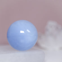 Load image into Gallery viewer, blue chalcedony spheres