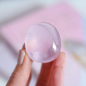 jelly rose quartz | cabochon c