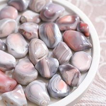 Load image into Gallery viewer, pink botswana agate tumble stones