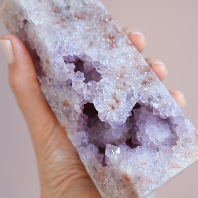 full druzy pink amethyst x lilac amethyst | tower n