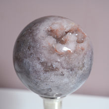 Load image into Gallery viewer, XL druzy pink amethyst sphere