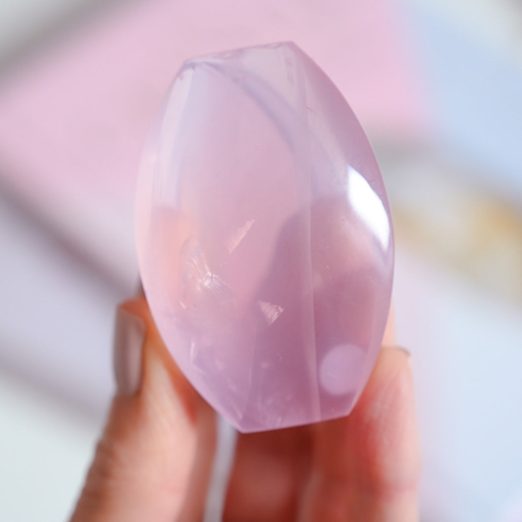 jelly rose quartz | cabochon h
